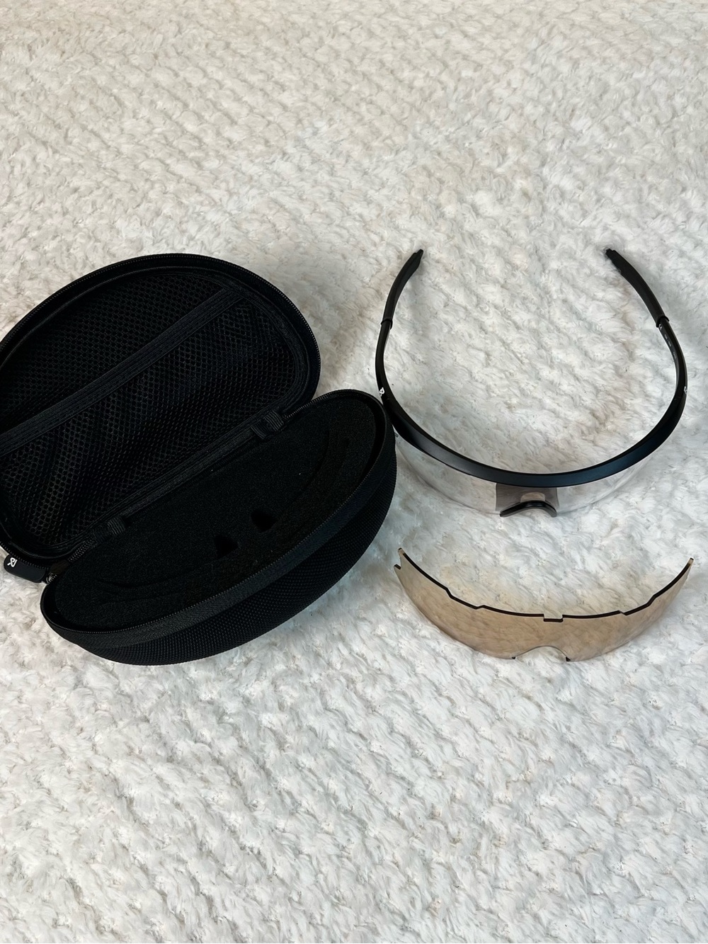 RIA One Black Interchangeable Lens Sport Sunglasses w/Case - Pickleball Tennis